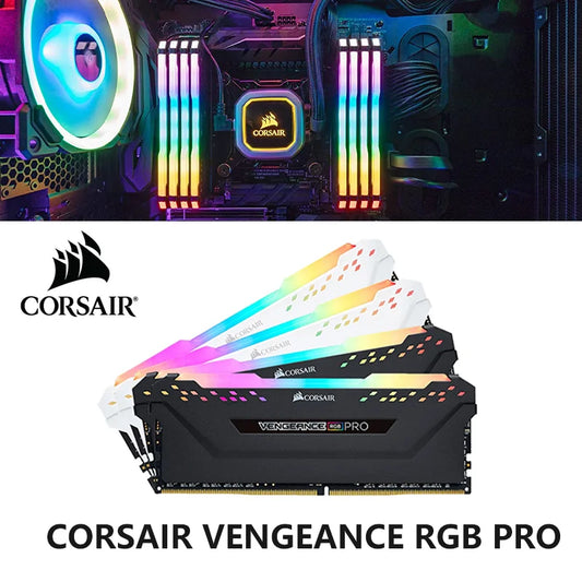 CORSAIR DDR4 RGB PRO 3200Mhz 3600MHz Blanche ou noire