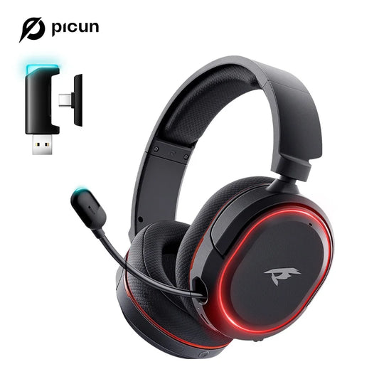 Picun G2 2.4G Wireless Gaming Casque Bluetooth  PC PS4 PS5